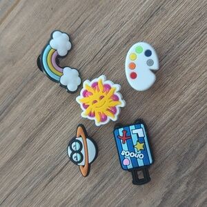 Colorful Space and Nature Themed Kids Croc Shoe Charms Miscellaneous